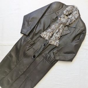 Pelle Studio Black Leather Trench Coat by Wilsons